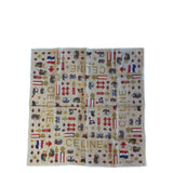 Celine Vintage Beige Background Paris Handkerchief