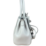 Balenciaga White Leather Bel Air Carry All Handbag