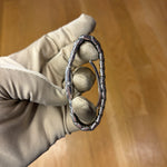 Fendi Navy Blue Rectangular Silver Link Dial