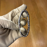 Fendi Navy Blue Rectangular Silver Link Dial