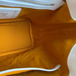 MCM Monogram White Bucket Shoulder Bag