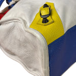 Balenciaga White Multicolor Moto 2Way City Bag