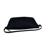 Gucci Black Canvas GG Print Mini Boat Pochette
