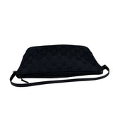 Gucci Black Canvas GG Print Mini Boat Pochette