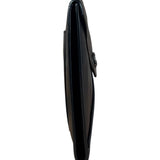 Chanel Black Leather Paris-Rome Coco Envelope Clutch 2017