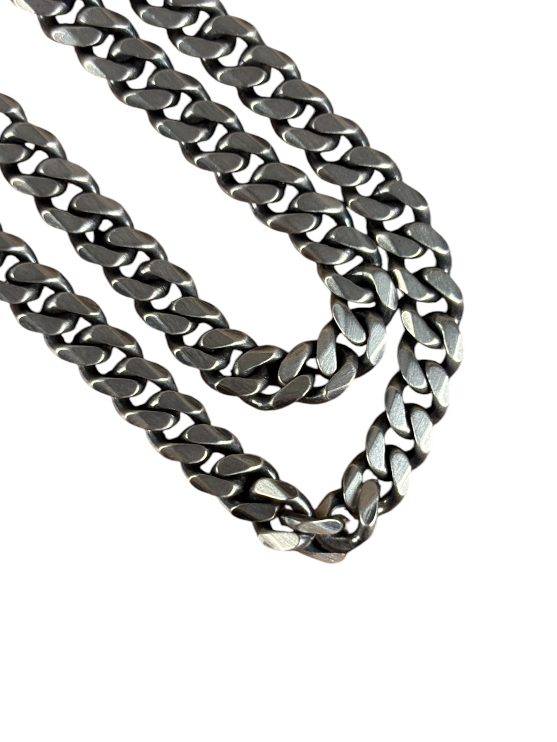 24 Inch .925 Sterling Sliver Thin Cuban Necklace