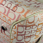 Burberry Blue Label Pink Multi Logo Bowler Bag