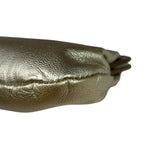 Chloe Metallic Gold Leather Frame Clutch