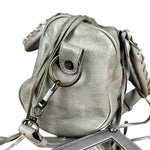 Balenciaga Mini Classic Leather City Bag Grey