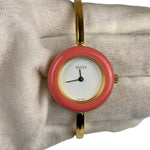Gucci Vintage Gold-Toned Bangle Interchangeable Bezel Rings Watch