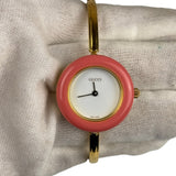 Gucci Vintage Gold-Toned Bangle Interchangeable Bezel Rings Watch