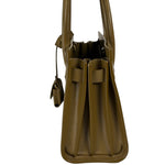 YSL Green Ink Leather King Palm Nano Two-Way Tote