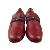Gucci HA HA HA Red Leather Loafers