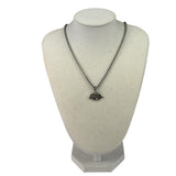 Christian Dior Dior Letter Charm Silver Necklace