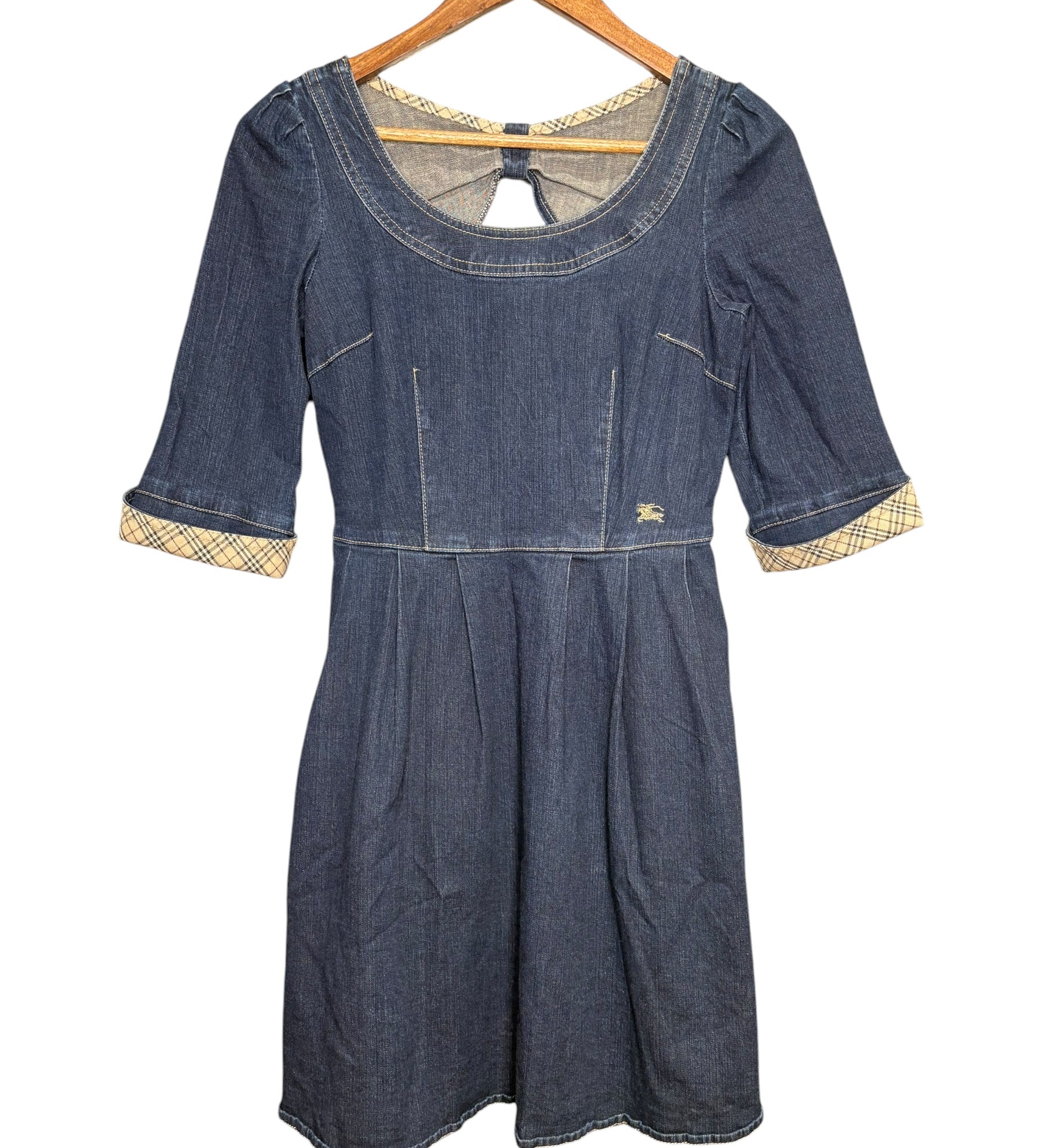 Burberry Vintage Denim Mid-Length Dress