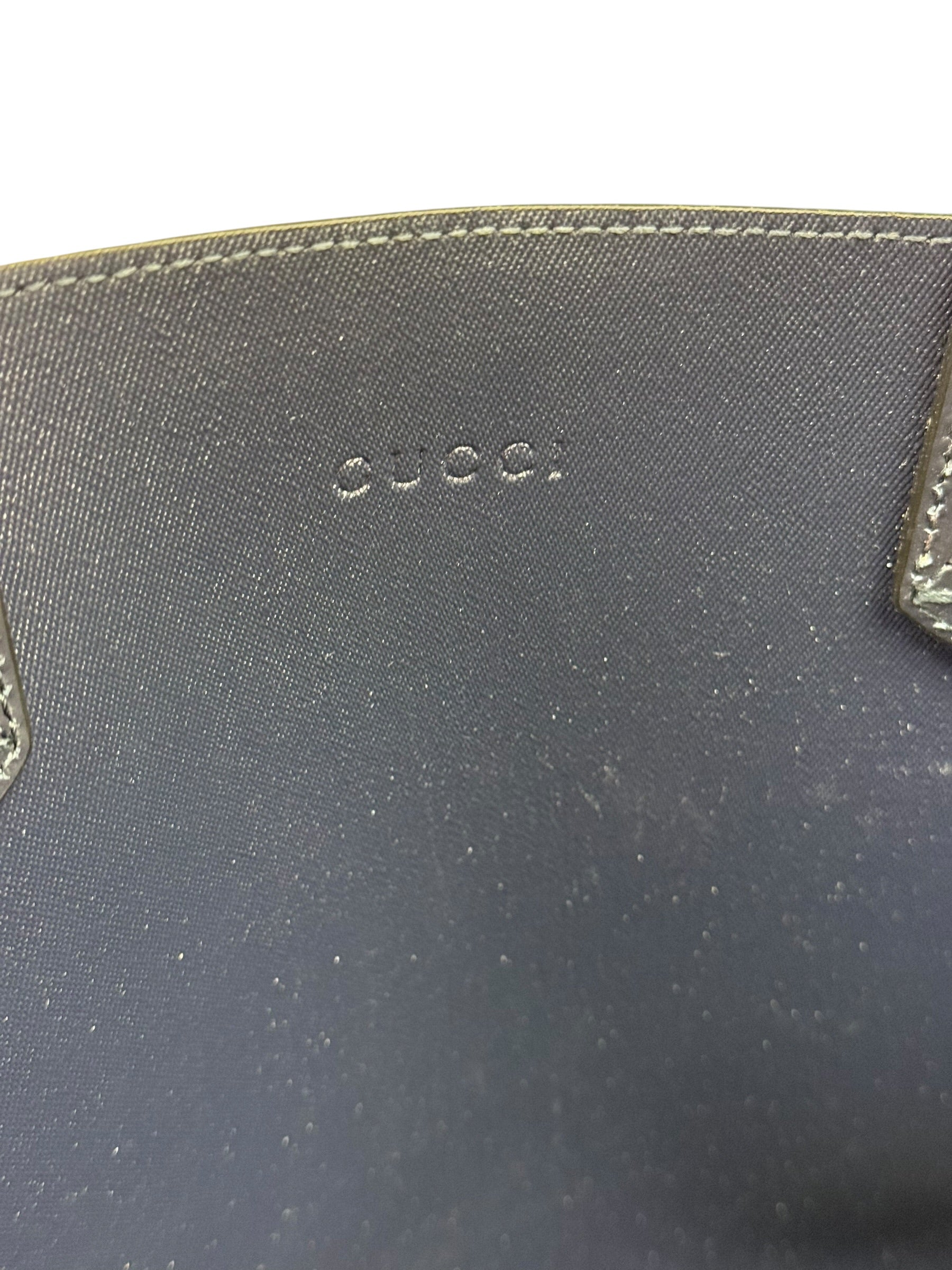 Gucci Blue/Beige GG Supreme Blooms Reversible Tote