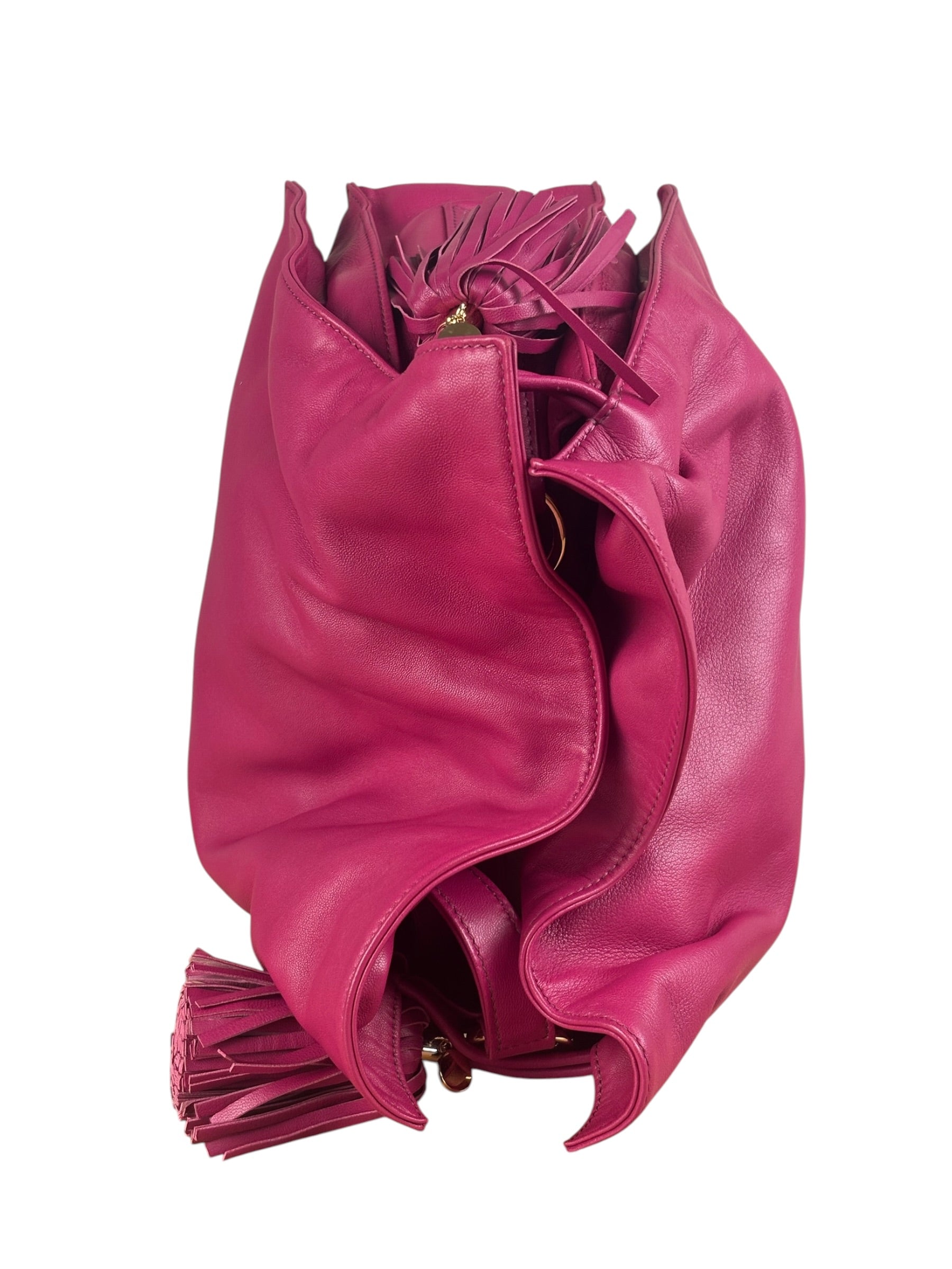 Loewe Pink Calfskin Flamenco Crossbody Bag
