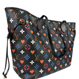 Louis Vuitton Black 'Game On' MM Neverfull Tote Bag