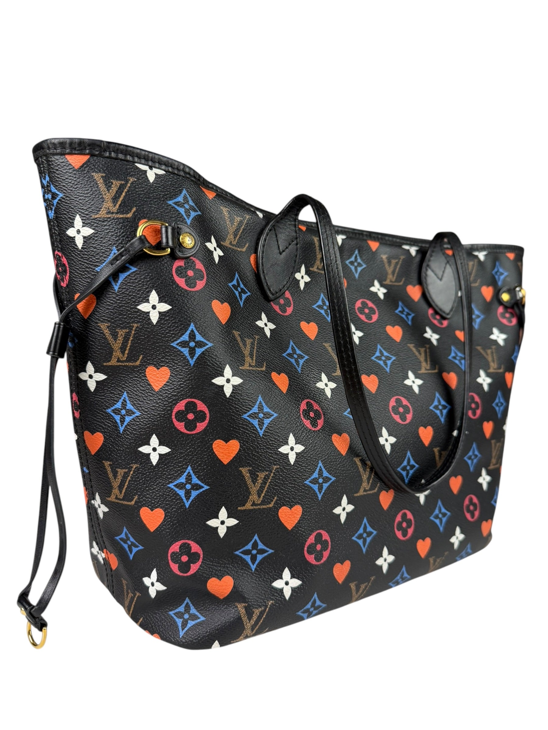 Louis Vuitton Black 'Game On' MM Neverfull Tote Bag