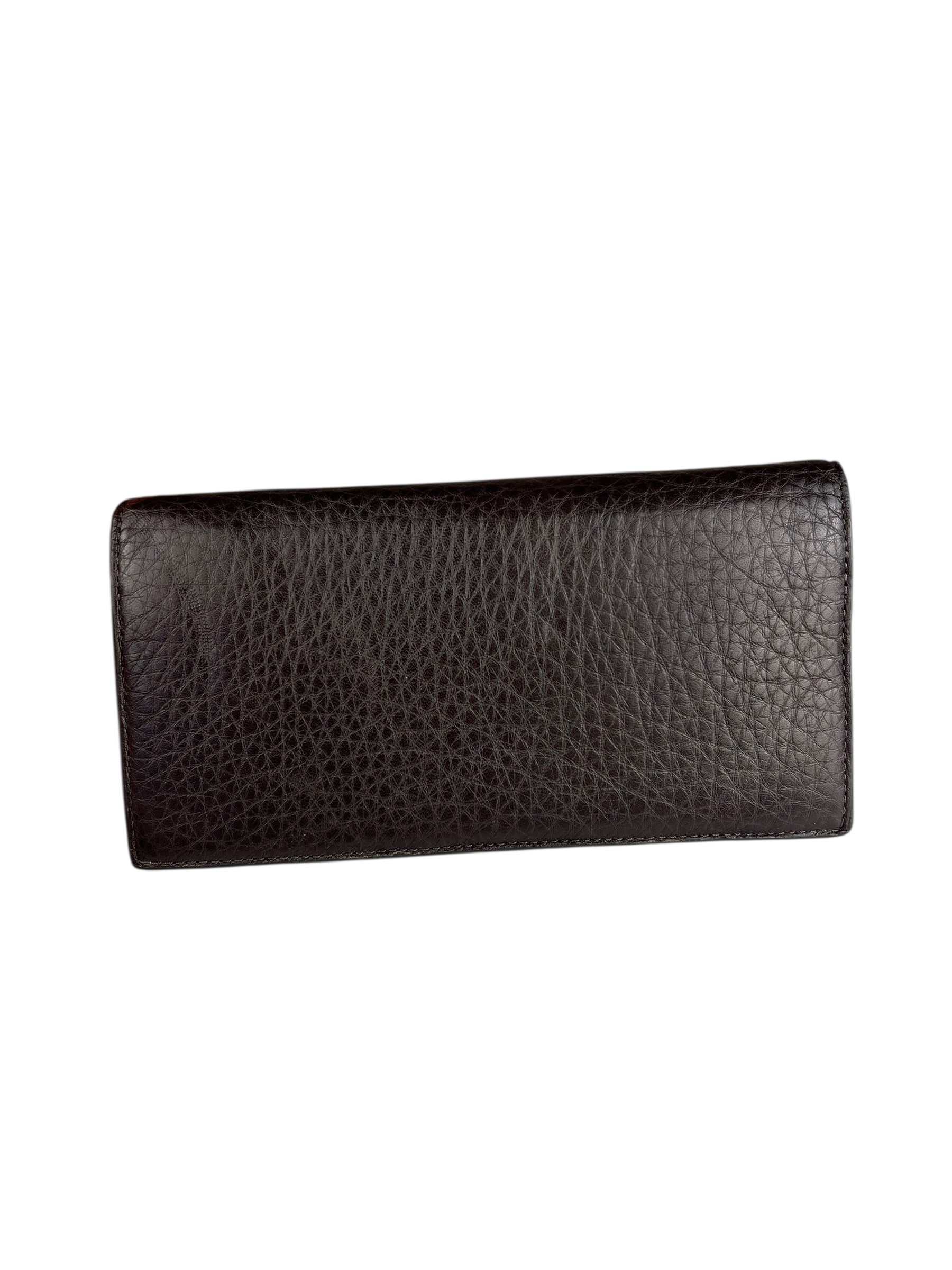 Coach Brown Leather Long Wallet