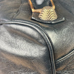 Balenciaga Vintage Navy Leather City Two-Way Bag