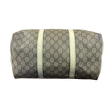 Gucci Bicolor Leather Trim GG Supreme Joy Boston Handbag