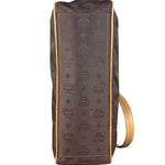MCM Brown Nylon/Leather Visetos Monogram Shoulder/Tote Bag