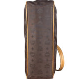 MCM Brown Nylon/Leather Visetos Monogram Shoulder/Tote Bag