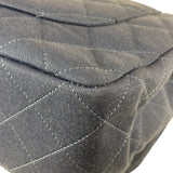Chanel Blue Jersey Classic Flap Shoulder Bag 2009