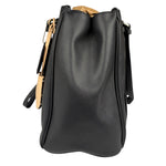 Coach Vintage Black Peyton Leather Jordan Double Zip Shoulder Bag