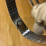 Christian Dior Black Oval Dial Steel Band