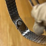 Christian Dior Black Oval Dial Steel Band