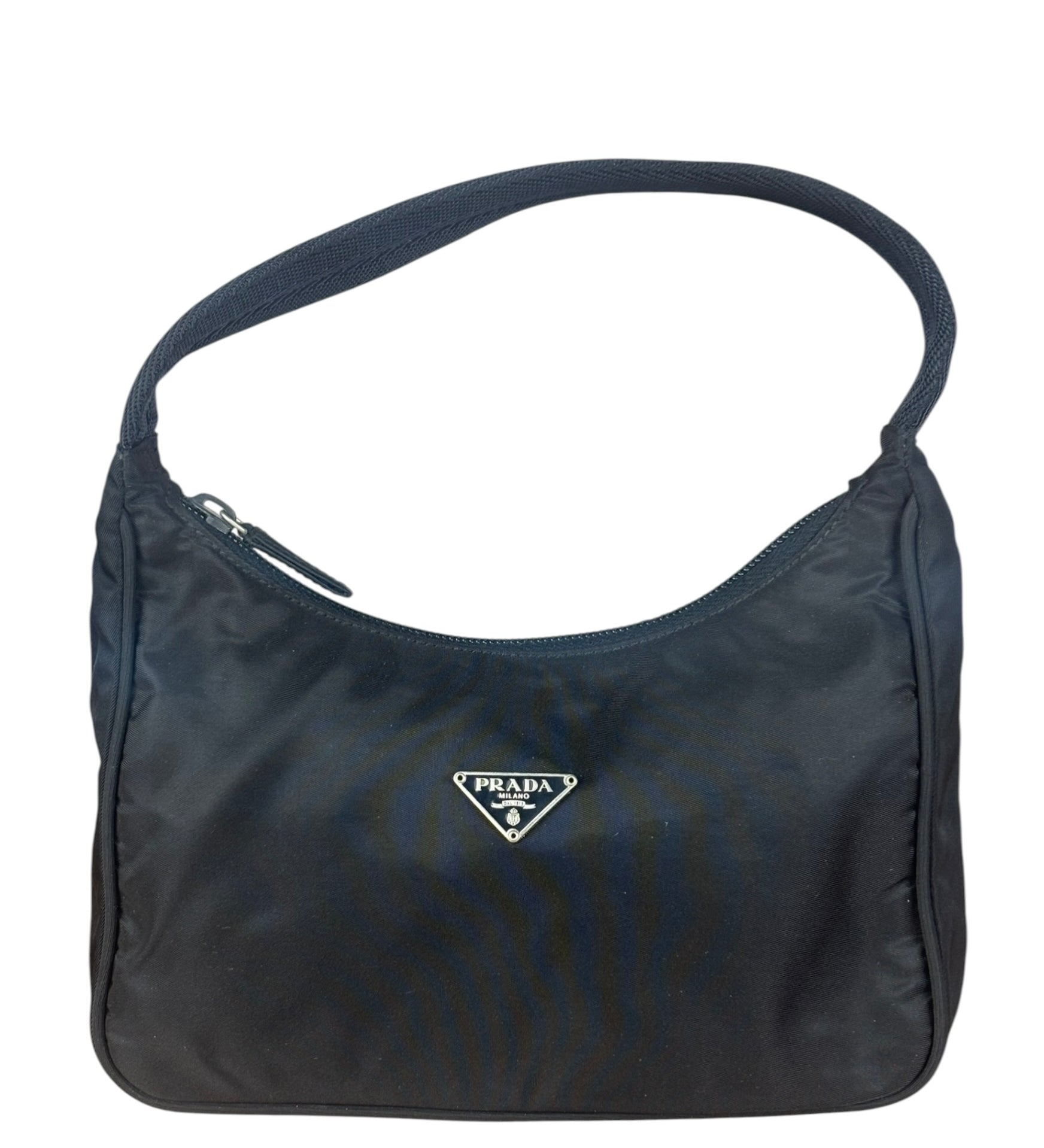 Prada Vintage Black Nylon Pochette