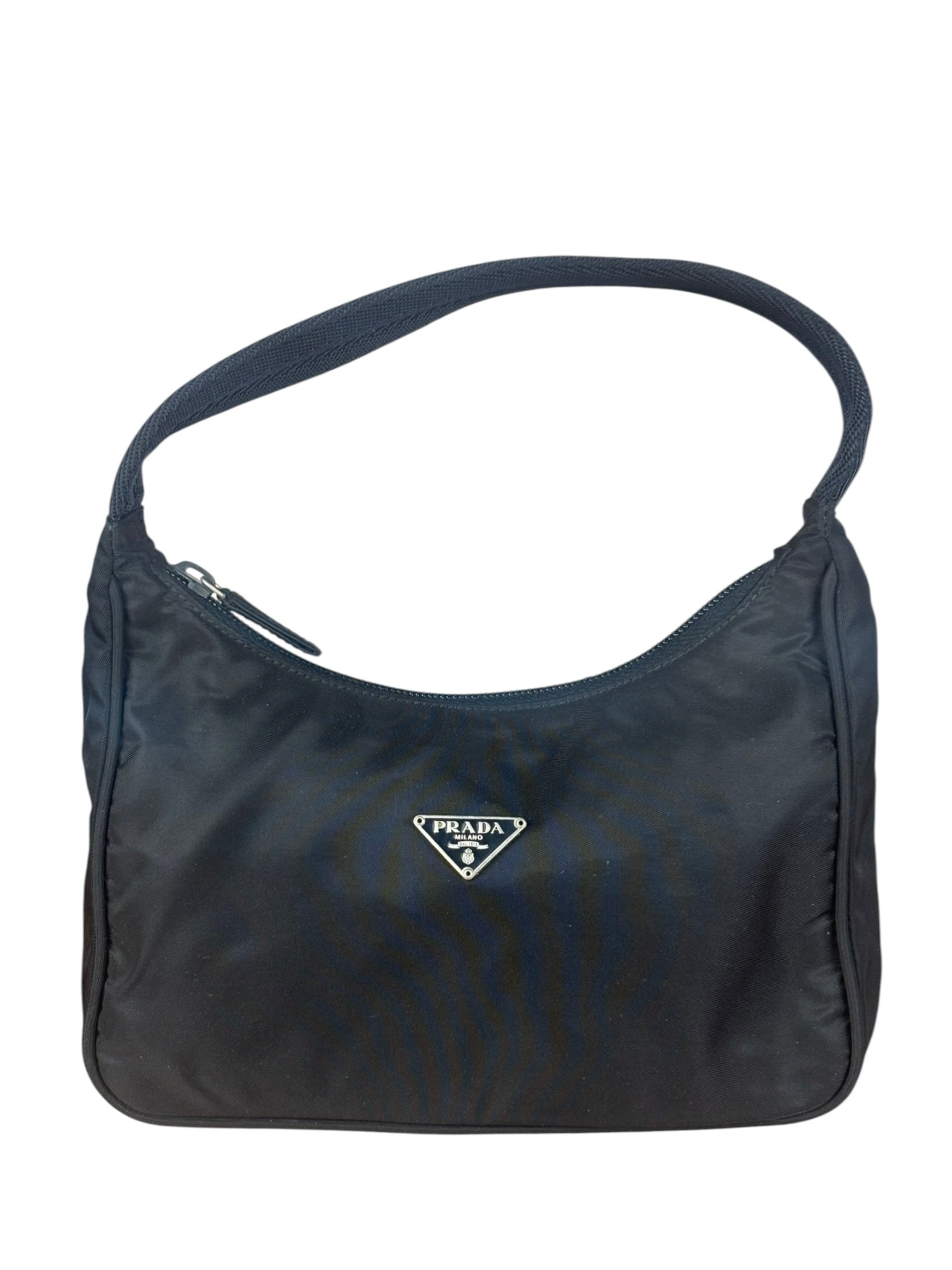 Prada Vintage Black Nylon Pochette