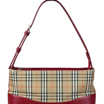 Burberry Brown/Beige House Haymarked Shoulder Bag