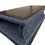 Alexander McQueen Denim Jeweled Knuckle Shoulder Bag