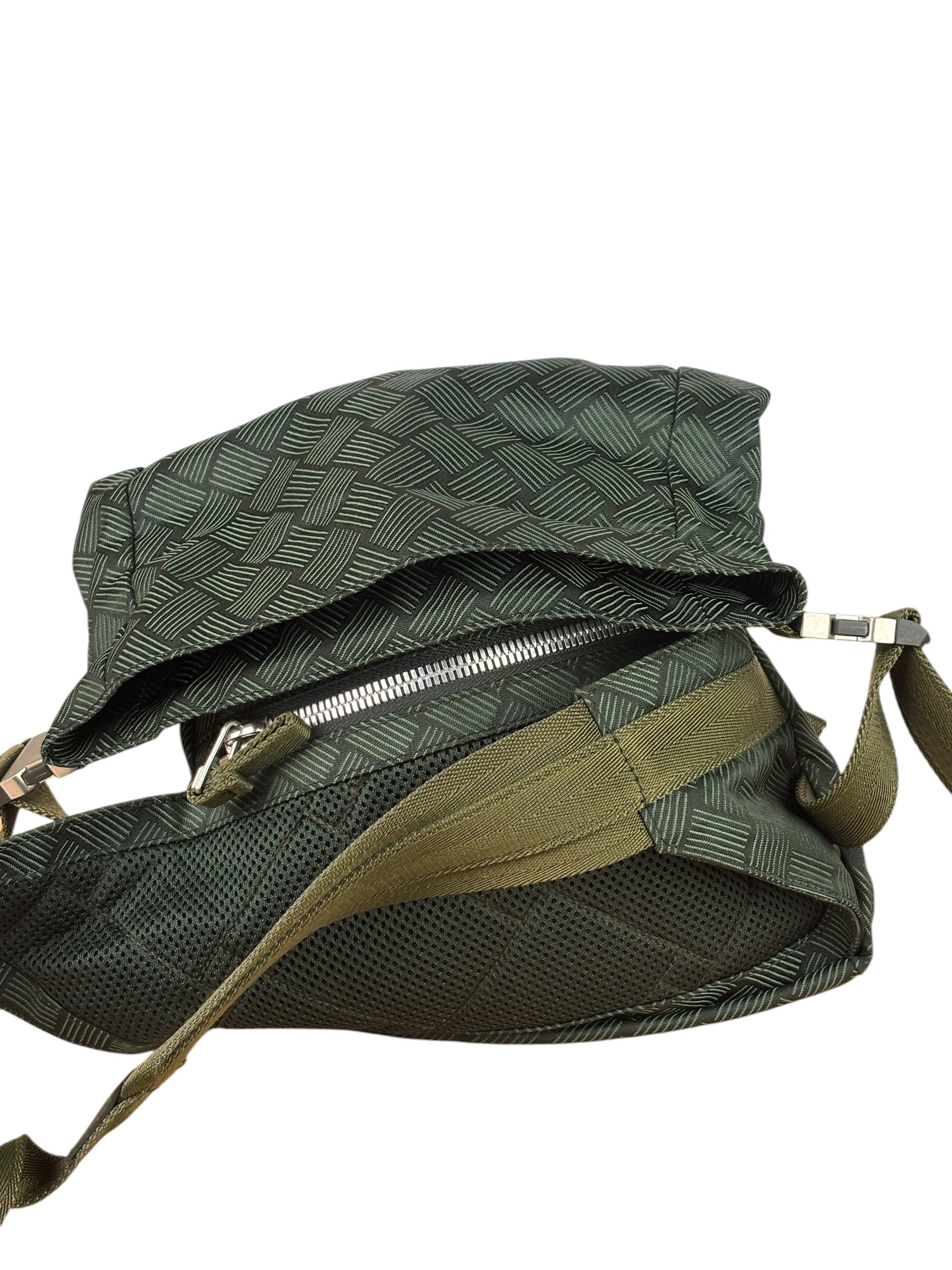 Bottega Veneta Green Nylon/Mesh Intrecciato Belt Bag