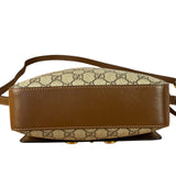 Gucci Brown Leather GG Horsebit Camera Bag 1955