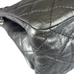 Chanel Metallic Silver Quilted Leather 2.55 Reissue Double Flap Bag 2008
