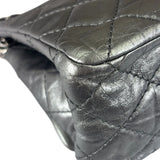 Chanel Metallic Silver Quilted Leather 2.55 Reissue Double Flap Bag 2008