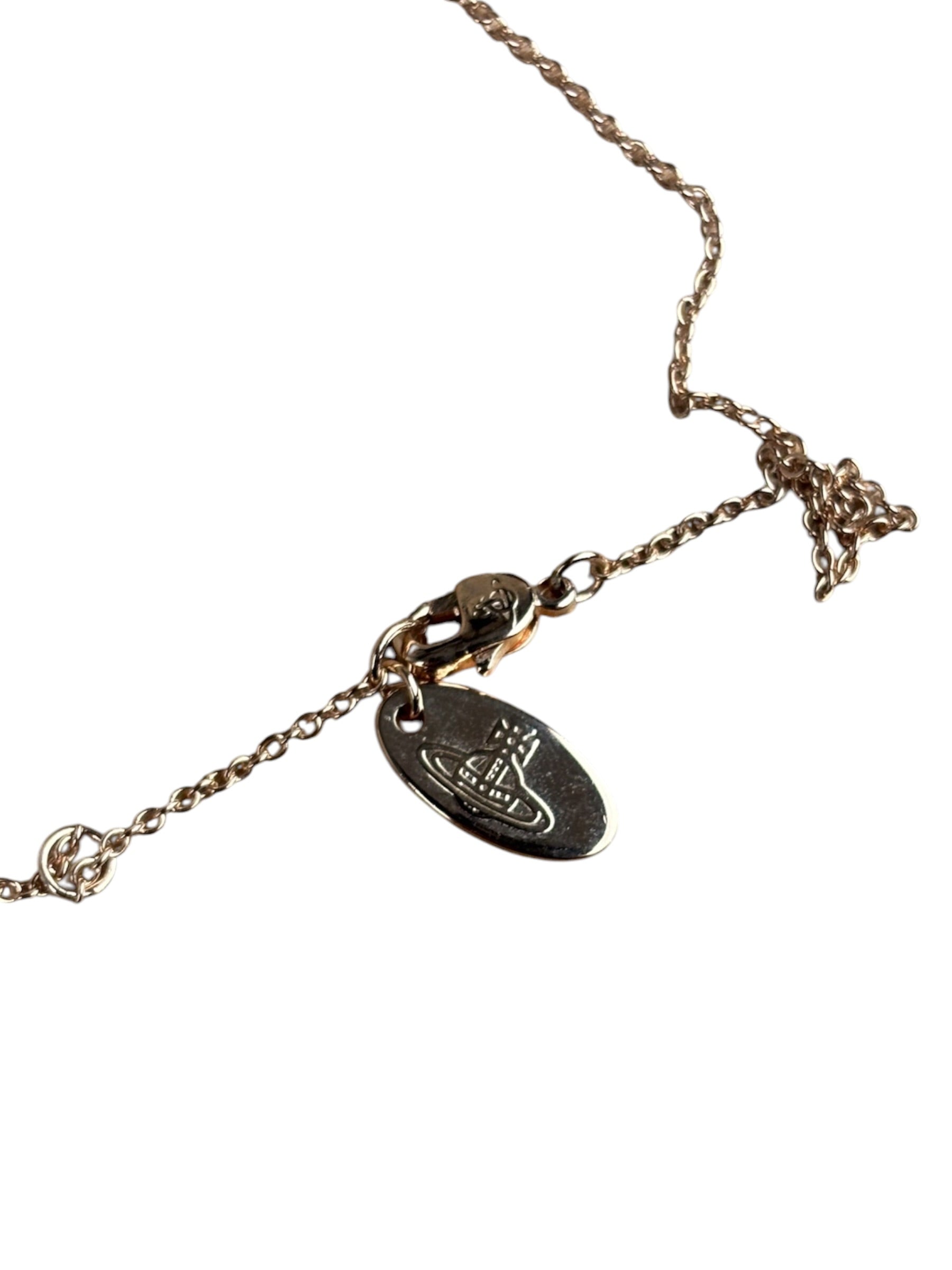 Vivienne Westwood Rose Gold Delicate Pendant Necklace