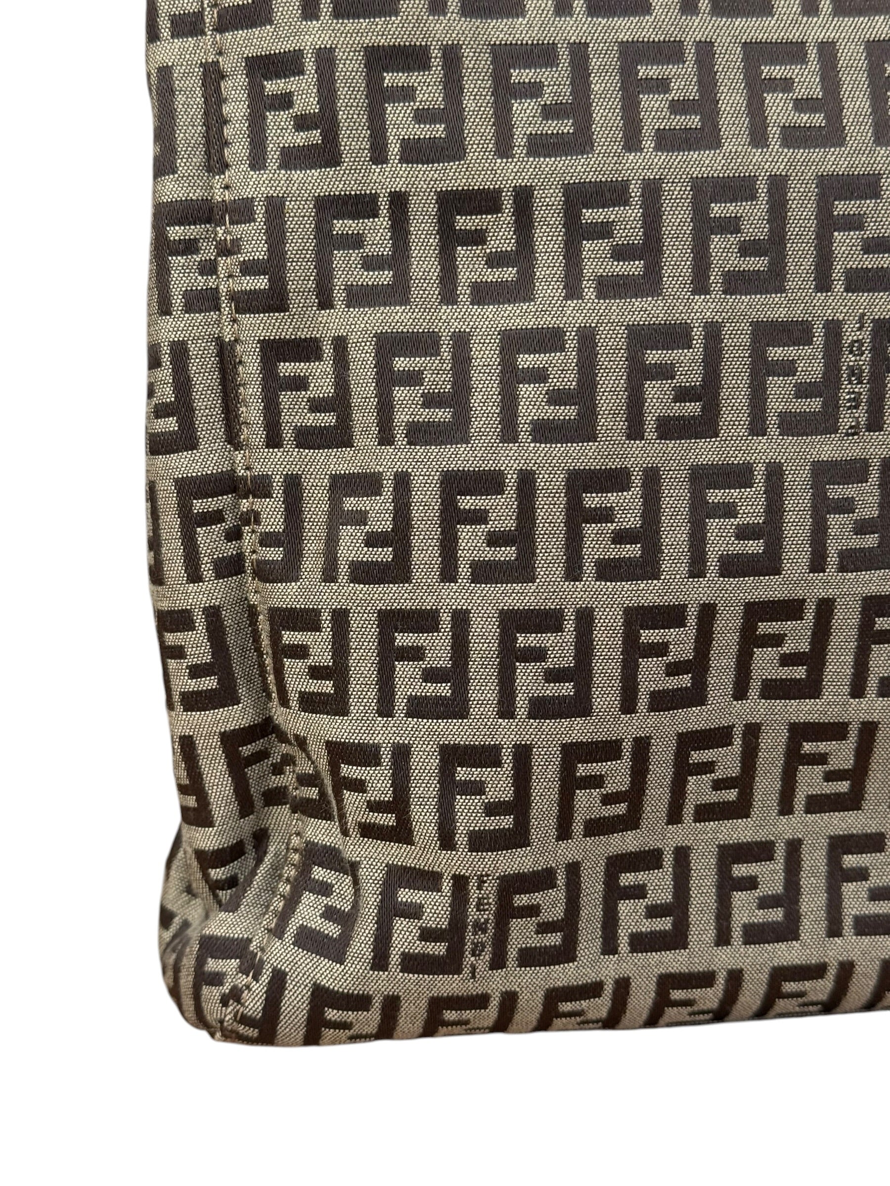 Fendi FF Canvas Top Handle Tote