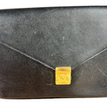Saint Laurent Vintage Leather Envelope Clutch