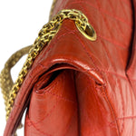 Chanel Red Quilted Leather 2.55 Reissue Double Flap Bag 2010