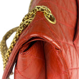 Chanel Red Quilted Leather 2.55 Reissue Double Flap Bag 2010
