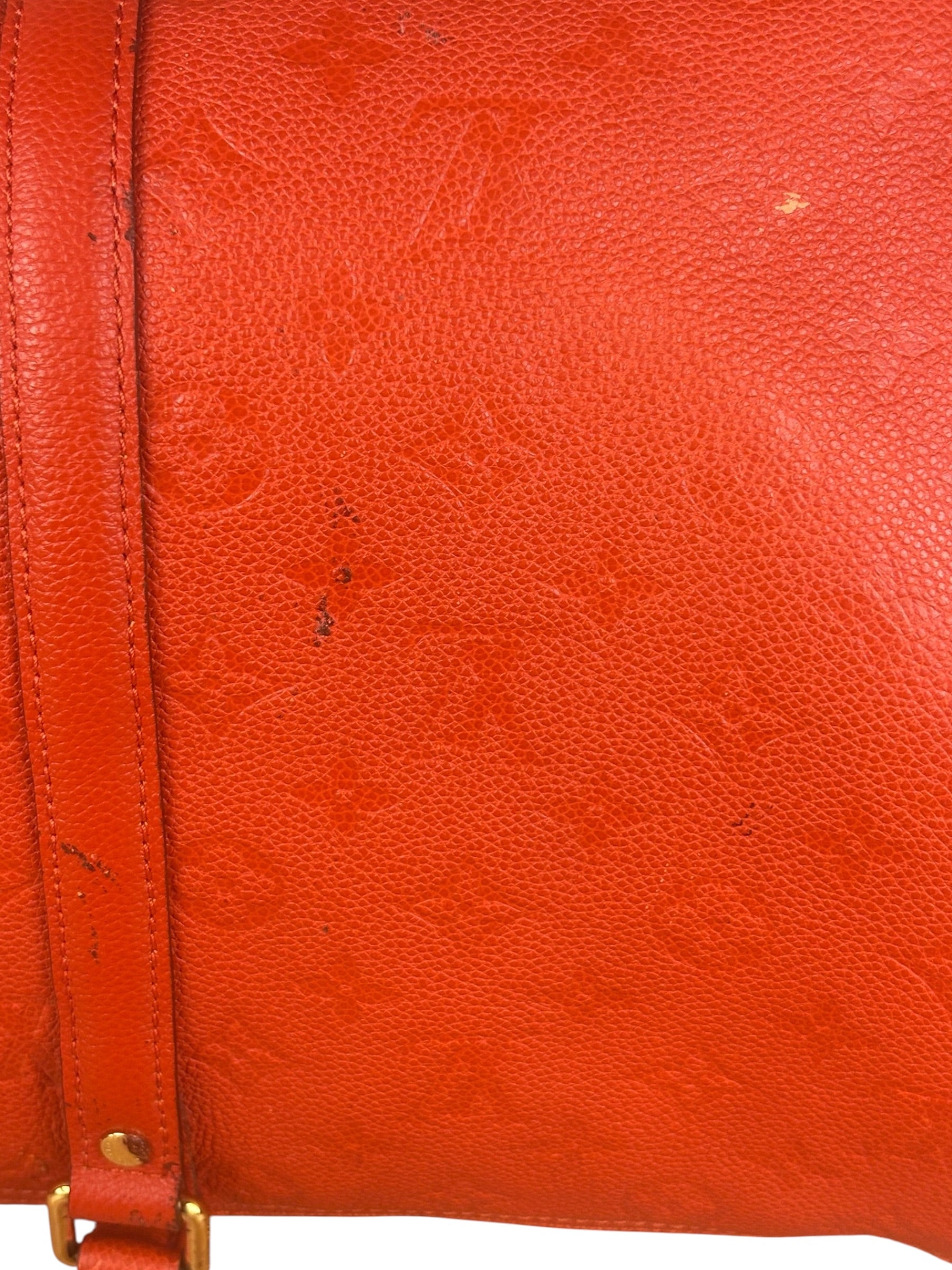 Louis Vuitton Red Empreinte Bandouliere 50