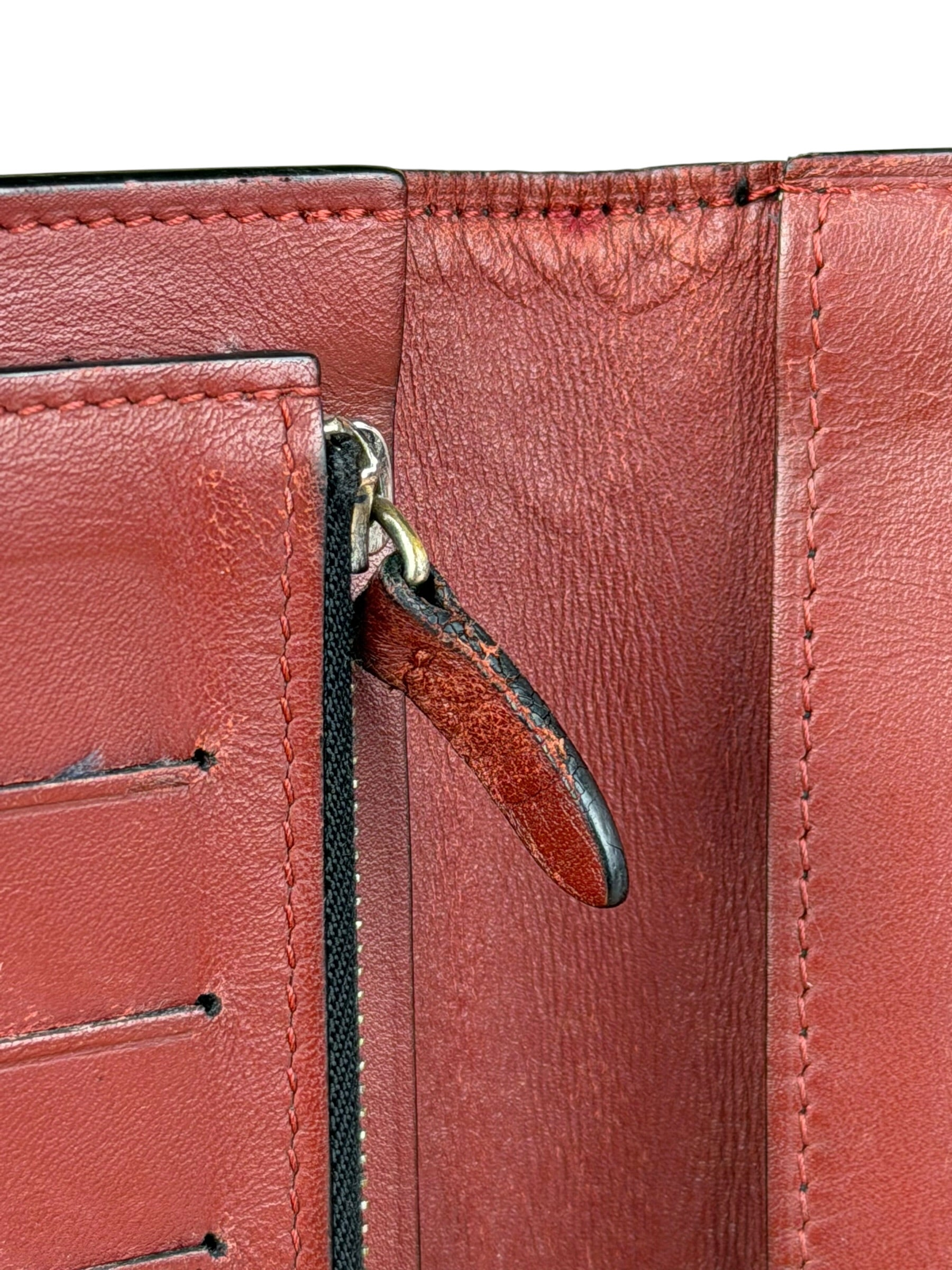 Cartier Black Leather Louis Multipurpose Continental Long Wallet
