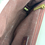 Chanel Light Lilac Calfskin Leather Quilted Flap Chain Bag