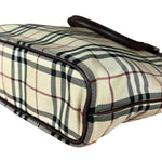 Burberry Leather Trim Nova Check Tote Bag
