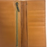 Kenzo Brown Leather Bi-Fold Long Wallet